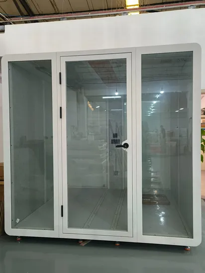 Movable 6 Person Acoustic Booth Soundproof Pod for Office Reception and Meeting