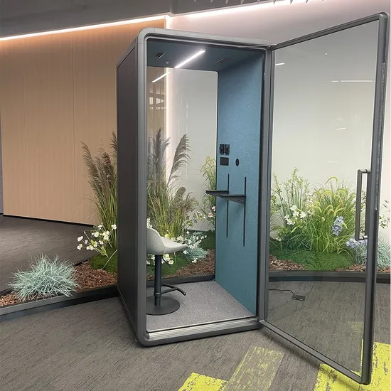 Factory Direct Soundproof Office Pod Modular Private Office Booth Acoustic Phone Booth Office Pod