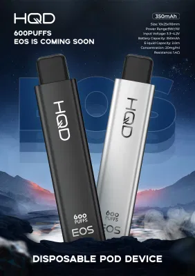 2023 Hqd EOS 600puffs 350mAh 2ml Disposable Electronic Cigarettes Best